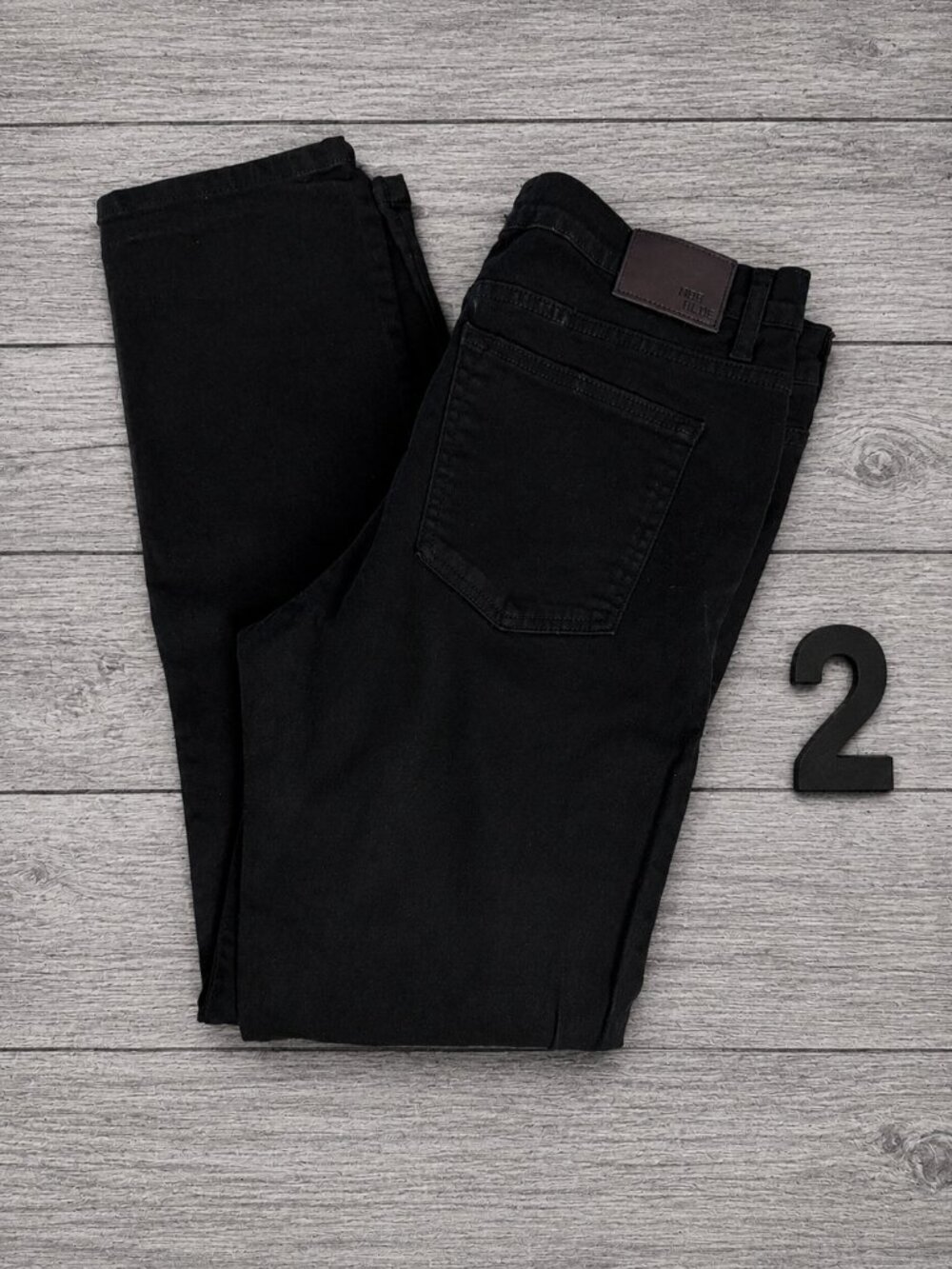 Neo Blue Black Straight Leg Jeans Men's Size 38 Great Condition (2)